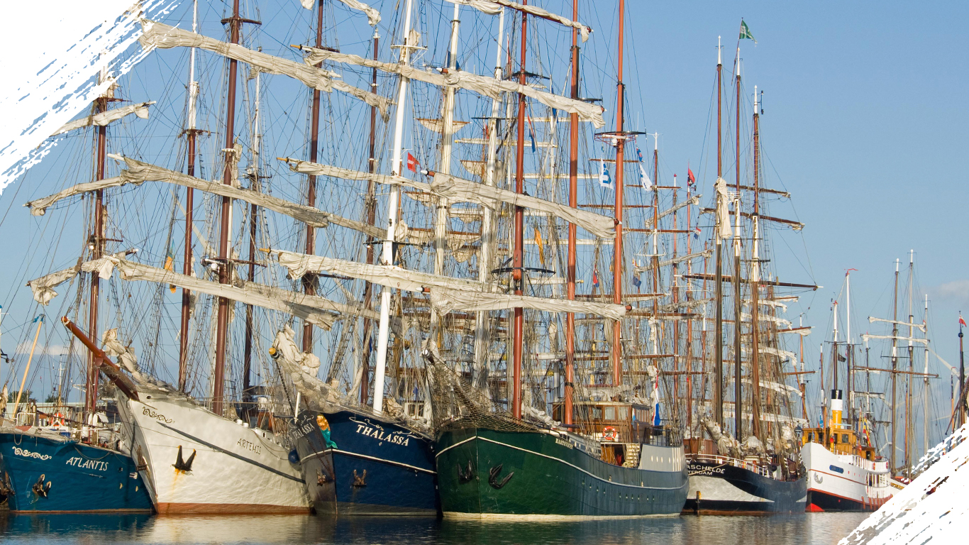 Tall Ships aangemeerd gedurende editie 2009